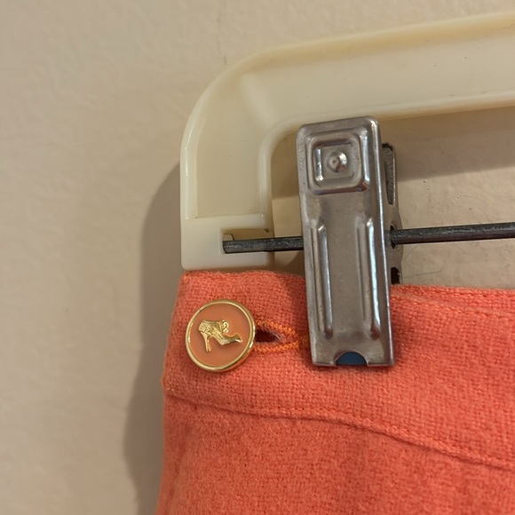 Salvatore Ferragamo Orange Pencil Skirt Knee-Length Pleated - Picture 4 of 5